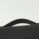 CELINE Travel Case Leather Black Silver Auth 140218-14