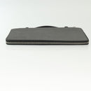 CELINE Travel Case Leather Black Silver Auth 140218-5