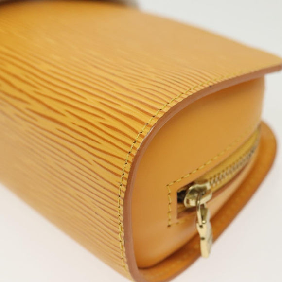 LOUIS VUITTON Epi Dauphine PM Pouch Yellow M48449 LV Auth 140220