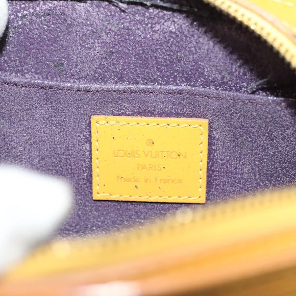 LOUIS VUITTON Epi Dauphine PM Pouch Yellow M48449 LV Auth 140220