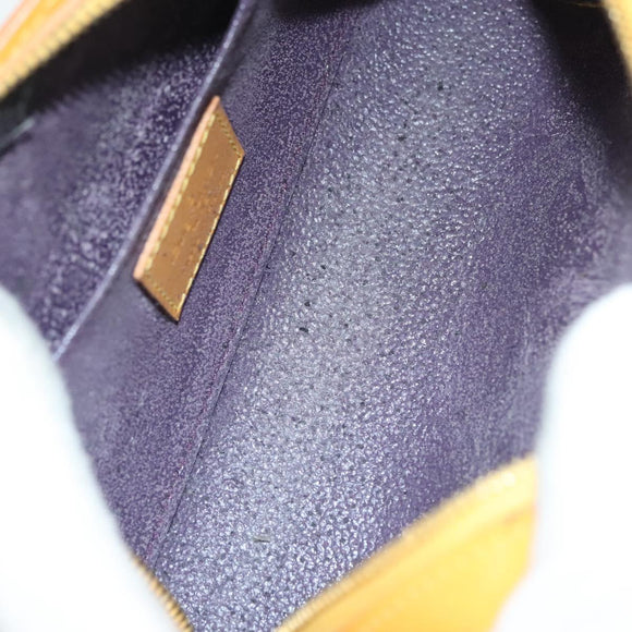 LOUIS VUITTON Epi Dauphine PM Pouch Yellow M48449 LV Auth 140220