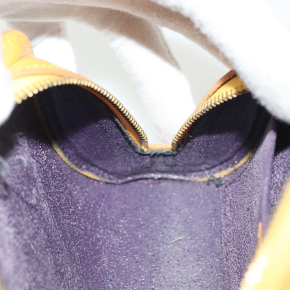 LOUIS VUITTON Epi Dauphine PM Pouch Yellow M48449 LV Auth 140220