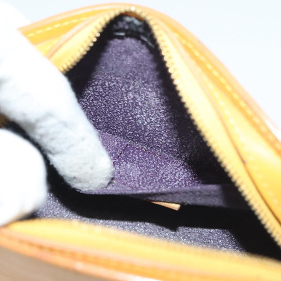 LOUIS VUITTON Epi Dauphine PM Pouch Yellow M48449 LV Auth 140220