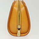 LOUIS VUITTON Epi Dauphine PM Pouch Yellow M48449 LV Auth 140220-4