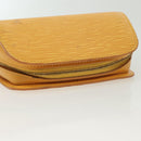 LOUIS VUITTON Epi Dauphine PM Pouch Yellow M48449 LV Auth 140220-5