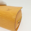 LOUIS VUITTON Epi Dauphine PM Pouch Yellow M48449 LV Auth 140220-14