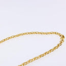 Salvatore Ferragamo Gancini Chain Shoulder Bag Leather Navy Gold Auth 140222-8