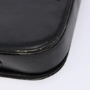 CELINE Shoulder Bag Leather Black Gold Auth 140224-16