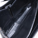 CELINE Shoulder Bag Leather Black Gold Auth 140224-11