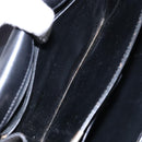 CELINE Shoulder Bag Leather Black Gold Auth 140224-20