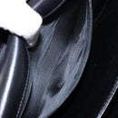 CELINE Shoulder Bag Leather Black Gold Auth 140224-21