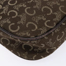 CELINE C Sulky Shoulder Bag Canvas Brown Auth 140225-13