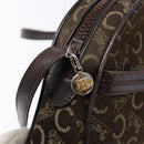 CELINE C Sulky Shoulder Bag Canvas Brown Auth 140225-15