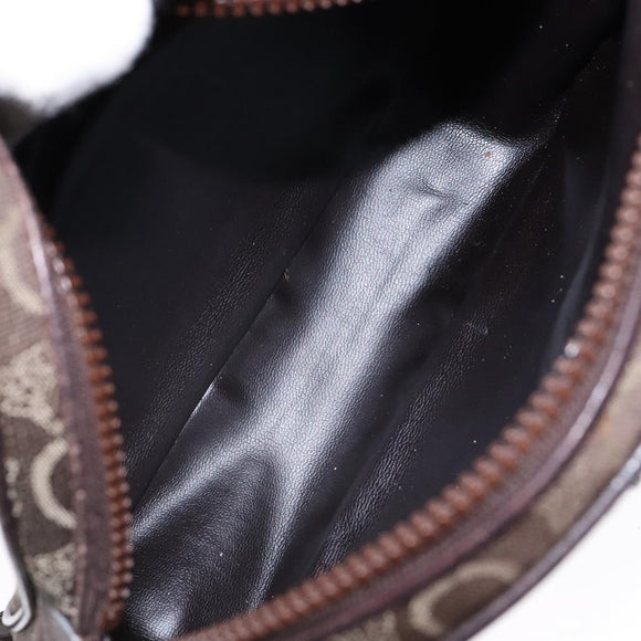 CELINE C Sulky Shoulder Bag Canvas Brown Auth 140225