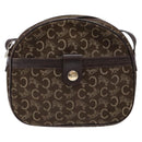 CELINE C Sulky Shoulder Bag Canvas Brown Auth 140225-2