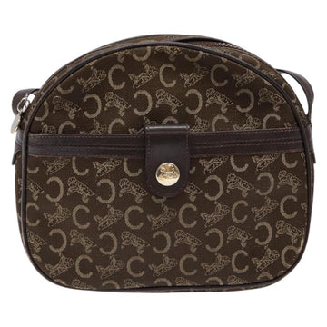 CELINE C Sulky Shoulder Bag Canvas Brown Auth 140225 - 0