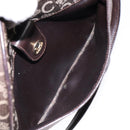 CELINE C Sulky Shoulder Bag Canvas Brown Auth 140225-21