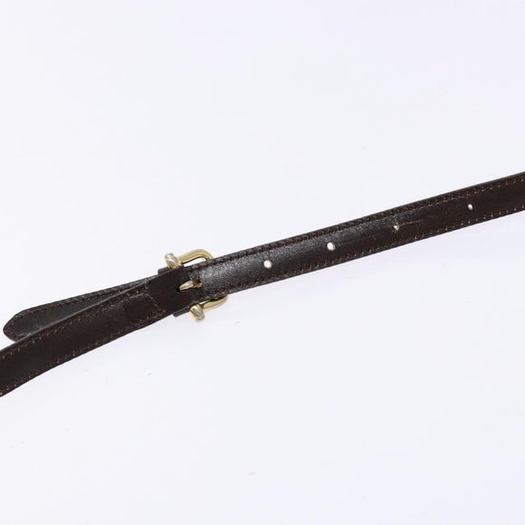 CELINE C Sulky Shoulder Bag Canvas Brown Auth 140225