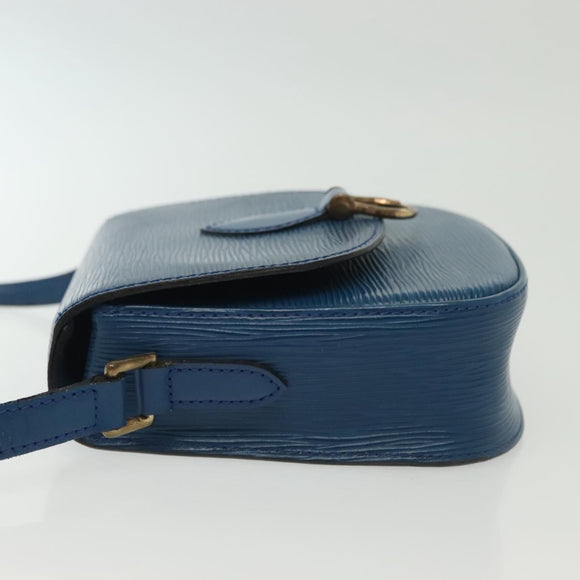 LOUIS VUITTON Epi Saint Cloud PM Shoulder Bag Blue M52195 LV Auth 140230