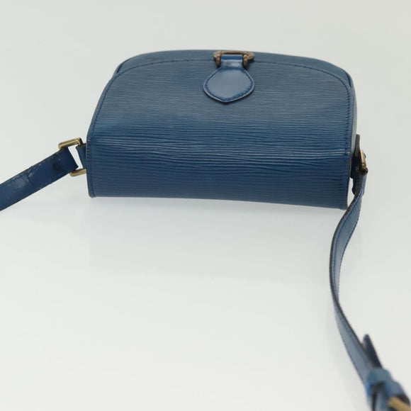 LOUIS VUITTON Epi Saint Cloud PM Shoulder Bag Blue M52195 LV Auth 140230