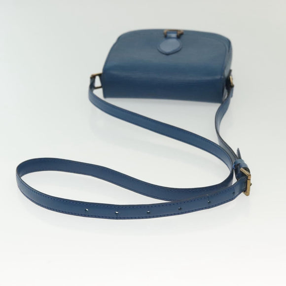 LOUIS VUITTON Epi Saint Cloud PM Shoulder Bag Blue M52195 LV Auth 140230