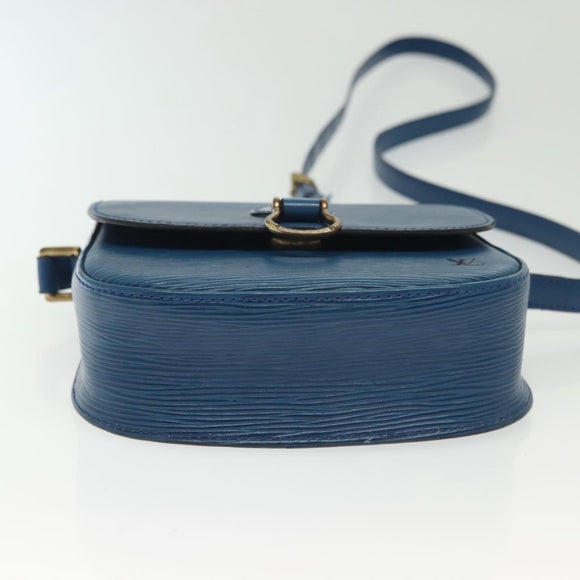 LOUIS VUITTON Epi Saint Cloud PM Shoulder Bag Blue M52195 LV Auth 140230