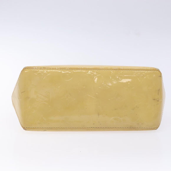 LOUIS VUITTON Monogram Vernis Reade PM Hand Bag Beige M91334 LV Auth 140231