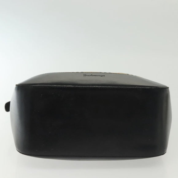 Burberrys Nova Check Shoulder Bag Canvas Leather Beige Auth 140233