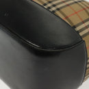 Burberrys Nova Check Shoulder Bag Canvas Leather Beige Auth 140233-15