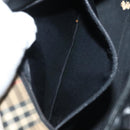 Burberrys Nova Check Shoulder Bag Canvas Leather Beige Auth 140233-22