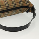 Burberrys Nova Check Shoulder Bag Canvas Leather Beige Auth 140233-8