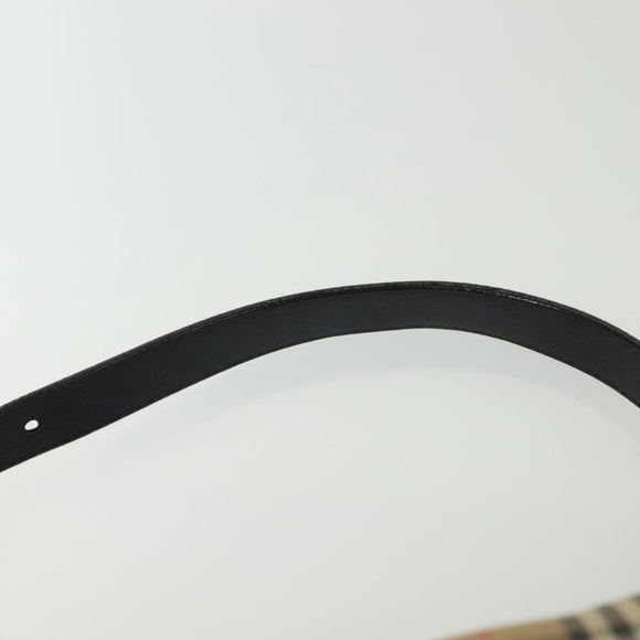 Burberrys Nova Check Shoulder Bag Canvas Leather Beige Auth 140233