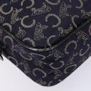 CELINE C Sulky Shoulder Bag Canvas Navy Auth 140236-16