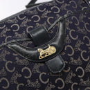 CELINE C Sulky Shoulder Bag Canvas Navy Auth 140236-17