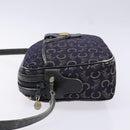 CELINE C Sulky Shoulder Bag Canvas Navy Auth 140236-4