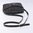 CELINE C Sulky Shoulder Bag Canvas Navy Auth 140236-7