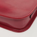 LOEWE Pouch Leather Gold Pink Auth 140238-16