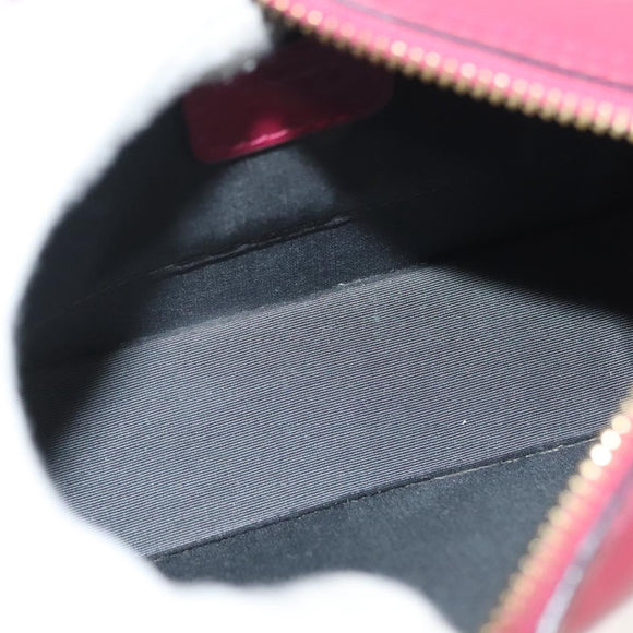 LOEWE Pouch Leather Gold Pink Auth 140238