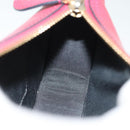 LOEWE Pouch Leather Gold Pink Auth 140238-18