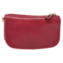 LOEWE Pouch Leather Gold Pink Auth 140238-1
