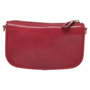 LOEWE Pouch Leather Gold Pink Auth 140238-13