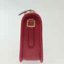 LOEWE Pouch Leather Gold Pink Auth 140238-4