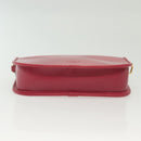 LOEWE Pouch Leather Gold Pink Auth 140238-6