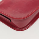 LOEWE Pouch Leather Gold Pink Auth 140238-7