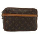 LOUIS VUITTON Monogram Compiegne 23 Clutch Bag M51847 LV Auth 140245-1