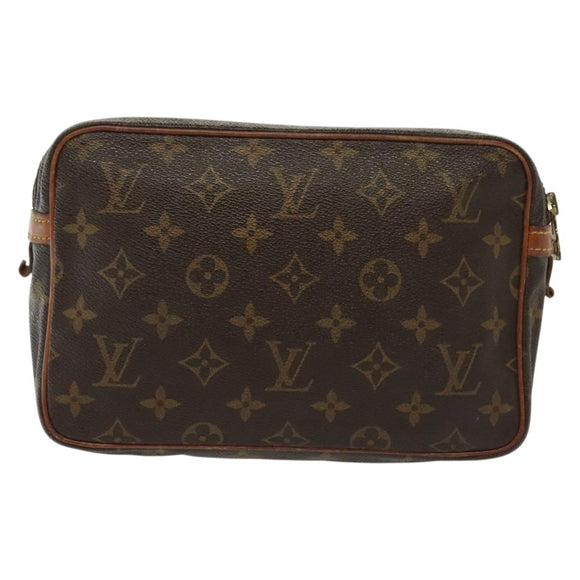 LOUIS VUITTON Monogram Compiegne 23 Clutch Bag M51847 LV Auth 140245