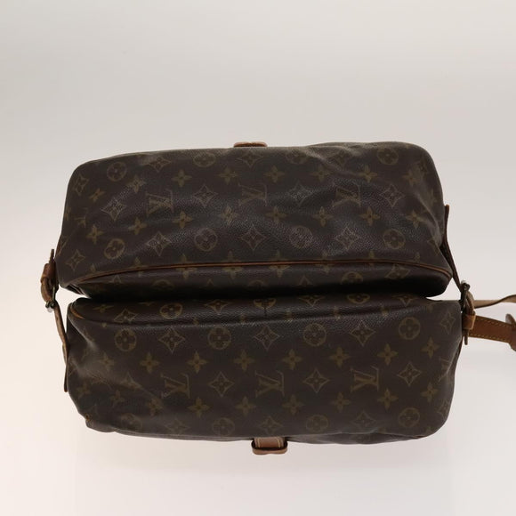 LOUIS VUITTON Monogram Saumur 35 Shoulder Bag M42254 LV Auth 140247