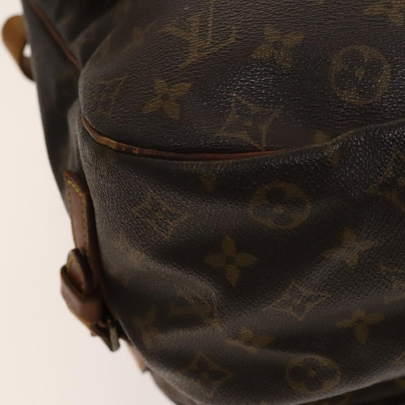 LOUIS VUITTON Monogram Saumur 35 Shoulder Bag M42254 LV Auth 140247