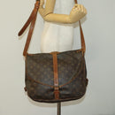 LOUIS VUITTON Monogram Saumur 35 Shoulder Bag M42254 LV Auth 140247-24