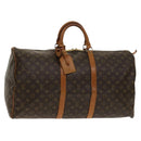 LOUIS VUITTON Monogram Keepall 55 Boston Bag M41424 LV Auth 140251-1